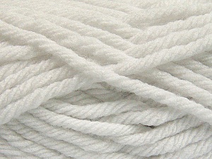 Fiber Content 100% Acrylic, White, Brand Ice Yarns, Yarn Thickness 6 SuperBulky Bulky, Roving, fnt2-59789