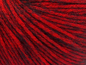 Fiber Content 85% Acrylic, 15% Bamboo, Red, Brand Ice Yarns, Black, Yarn Thickness 4 Medium Worsted, Afghan, Aran, fnt2-61097
