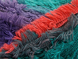 Fiber Content 95% Acrylic, 5% Polyester, Salmon, Purple, Maroon, Lilac, Brand Ice Yarns, Green Shades, Yarn Thickness 6 SuperBulky Bulky, Roving, fnt2-61130