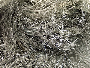 Fiber Content 100% Polyester, Silver, Brand Ice Yarns, Grey Shades, Yarn Thickness 6 SuperBulky Bulky, Roving, fnt2-61377