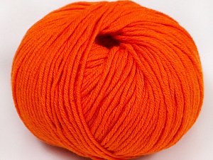Fiber Content 50% Cotton, 50% Acrylic, Light Orange, Brand Ice Yarns, Yarn Thickness 2 Fine Sport, Baby, fnt2-62401