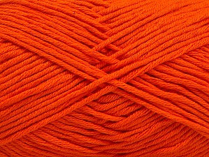 Fiber Content 50% Cotton, 50% Acrylic, Brand Ice Yarns, Dark Orange, Yarn Thickness 3 Light DK, Light, Worsted, fnt2-62738