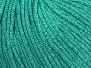 Fiber Content 50% Cotton, 50% Acrylic, Brand Ice Yarns, Emerald Green, Yarn Thickness 3 Light DK, Light, Worsted, fnt2-62749