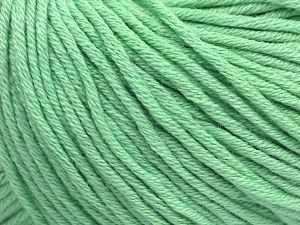 Fiber Content 50% Cotton, 50% Acrylic, Mint Green, Brand Ice Yarns, Yarn Thickness 3 Light DK, Light, Worsted, fnt2-62750