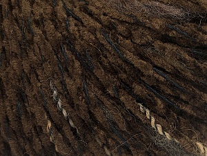 Fiber Content 85% Acrylic, 15% Wool, Brand Ice Yarns, Dark Brown, Black, Yarn Thickness 4 Medium Worsted, Afghan, Aran, fnt2-62967