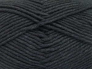 Fiber Content 55% Cotton, 45% Acrylic, Brand Ice Yarns, Anthracite Black, Yarn Thickness 4 Medium Worsted, Afghan, Aran, fnt2-63096