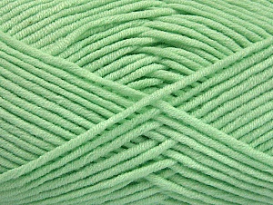 Fiber Content 55% Cotton, 45% Acrylic, Mint Green, Brand Ice Yarns, Yarn Thickness 4 Medium Worsted, Afghan, Aran, fnt2-63105