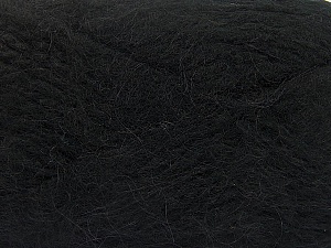SuperBulky Fiber Content 70% Acrylic, 30% Angora, Brand Ice Yarns, Black, Yarn Thickness 6 SuperBulky Bulky, Roving, fnt2-63121