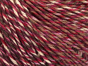 Fiber Content 55% Cotton, 45% Acrylic, White, Red, Maroon, Lilac, Brand Ice Yarns, Brown, Yarn Thickness 3 Light DK, Light, Worsted, fnt2-63413