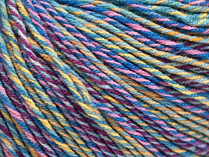 Fiber Content 55% Cotton, 45% Acrylic, Yellow, Pink, Lilac, Brand Ice Yarns, Green, Blue Shades, Yarn Thickness 3 Light DK, Light, Worsted, fnt2-63415
