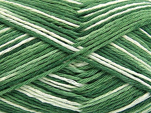 Fiber Content 100% Cotton, Brand Ice Yarns, Green Shades, Yarn Thickness 3 Light DK, Light, Worsted, fnt2-64038