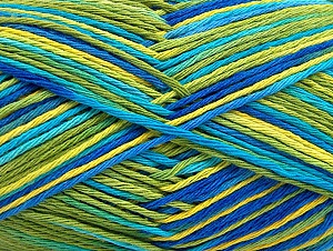 Fiber Content 100% Cotton, Brand Ice Yarns, Green Shades, Blue Shades, Yarn Thickness 3 Light DK, Light, Worsted, fnt2-64039