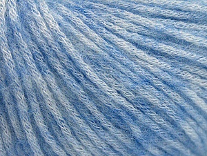 Fiber Content 85% Acrylic, 15% Bamboo, Light Blue Melange, Brand Ice Yarns, Yarn Thickness 4 Medium Worsted, Afghan, Aran, fnt2-64148