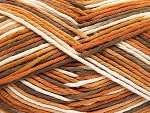 Fiber Content 100% Cotton, White, Brand Ice Yarns, Camel, Brown, Yarn Thickness 4 Medium Worsted, Afghan, Aran, fnt2-64192