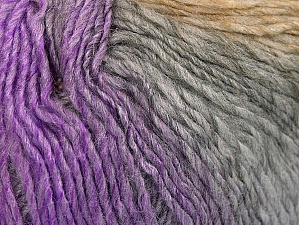 Fiber Content 70% Acrylic, 30% Wool, Lilac Shades, Brand Ice Yarns, Grey Shades, Beige, Yarn Thickness 3 Light DK, Light, Worsted, fnt2-64213