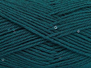 Fiber Content 98% Acrylic, 2% Paillette, Brand Ice Yarns, Emerald Green, Yarn Thickness 4 Medium Worsted, Afghan, Aran, fnt2-64449