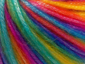 Fiber Content 56% Polyester, 44% Acrylic, Rainbow, Brand Ice Yarns, Yarn Thickness 4 Medium Worsted, Afghan, Aran, fnt2-64626