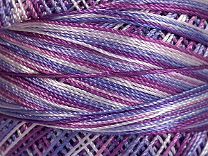 Fiber Content 100% Micro Fiber, Lilac Shades, Brand Ice Yarns, Yarn Thickness 0 Lace Fingering Crochet Thread, fnt2-64664