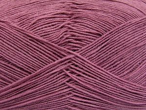 Fiber Content 55% Cotton, 45% Acrylic, Light Orchid, Brand Ice Yarns, Yarn Thickness 1 SuperFine Sock, Fingering, Baby, fnt2-65005