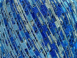 Trellis Composition 95% Polyester, 5% Lurex, Brand Ice Yarns, Blue Shades, Yarn Thickness 5 Bulky Chunky, Craft, Rug, fnt2-65067 