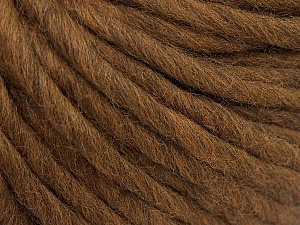 Composition 100% Laine Australienne, Brand Ice Yarns, Brown, Yarn Thickness 6 SuperBulky Bulky, Roving, fnt2-65069 