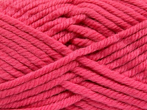Fiber Content 75% Acrylic, 25% Superwash Wool, Brand Ice Yarns, Candy Pink, Yarn Thickness 6 SuperBulky Bulky, Roving, fnt2-65702