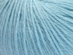 Fiber Content 55% Baby Alpaca, 45% Superwash Extrafine Merino Wool, Light Blue, Brand Ice Yarns, Yarn Thickness 3 Light DK, Light, Worsted, fnt2-65920