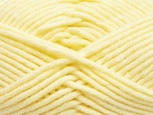 Fiber Content 50% Merino Wool, 50% Acrylic, Lemon Yellow, Brand Ice Yarns, Yarn Thickness 5 Bulky Chunky, Craft, Rug, fnt2-65945