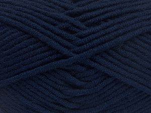 Fiber Content 50% Merino Wool, 50% Acrylic, Navy, Brand Ice Yarns, Yarn Thickness 5 Bulky Chunky, Craft, Rug, fnt2-65948