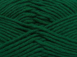Fiber Content 50% Merino Wool, 50% Acrylic, Brand Ice Yarns, Dark Green, Yarn Thickness 5 Bulky Chunky, Craft, Rug, fnt2-65949