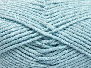 Fiber Content 50% Merino Wool, 50% Acrylic, Brand Ice Yarns, Baby Blue, Yarn Thickness 5 Bulky Chunky, Craft, Rug, fnt2-65954