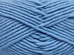 Fiber Content 50% Merino Wool, 50% Acrylic, Light Blue, Brand Ice Yarns, Yarn Thickness 5 Bulky Chunky, Craft, Rug, fnt2-65955