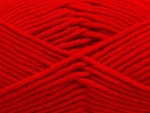 Fiber Content 50% Merino Wool, 50% Acrylic, Red, Brand Ice Yarns, Yarn Thickness 5 Bulky Chunky, Craft, Rug, fnt2-65966 