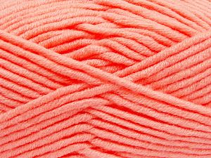 Fiber Content 50% Merino Wool, 50% Acrylic, Light Salmon, Brand Ice Yarns, Yarn Thickness 5 Bulky Chunky, Craft, Rug, fnt2-65967
