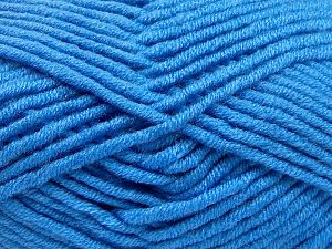 Fiber Content 50% Merino Wool, 50% Acrylic, Brand Ice Yarns, Blue, Yarn Thickness 5 Bulky Chunky, Craft, Rug, fnt2-65969