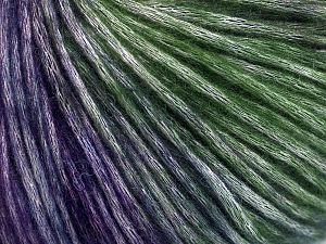 Fiber Content 50% Modal, 35% Acrylic, 15% Wool, Purple Shades, Brand Ice Yarns, Green Shades, Yarn Thickness 4 Medium Worsted, Afghan, Aran, fnt2-65975