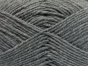 Fiber Content 60% Merino Wool, 40% Acrylic, Brand Ice Yarns, Grey, Yarn Thickness 3 Light DK, Light, Worsted, fnt2-66079