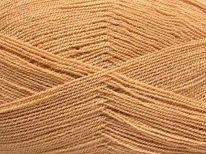 Very thin yarn. It is spinned as two threads. So you will knit as two threads. Yardage information is for only one strand. Fiber Content 100% Acrylic, Milky Brown, Brand Ice Yarns, Yarn Thickness 1 SuperFine Sock, Fingering, Baby, fnt2-66132