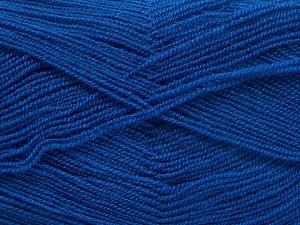 Very thin yarn. It is spinned as two threads. So you will knit as two threads. Yardage information is for only one strand. Fiber Content 100% Acrylic, Royal Blue, Brand Ice Yarns, Yarn Thickness 1 SuperFine Sock, Fingering, Baby, fnt2-66178