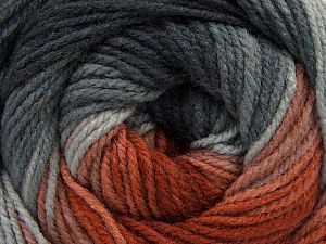 Fiber Content 100% Acrylic, Brand Ice Yarns, Grey Shades, Copper Shades, Yarn Thickness 3 Light DK, Light, Worsted, fnt2-66544