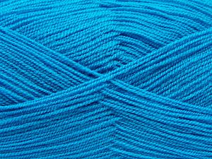 Very thin yarn. It is spinned as two threads. So you will knit as two threads. Yardage information is for only one strand. Fiber Content 100% Acrylic, Turquoise, Brand Ice Yarns, Yarn Thickness 1 SuperFine Sock, Fingering, Baby, fnt2-66555