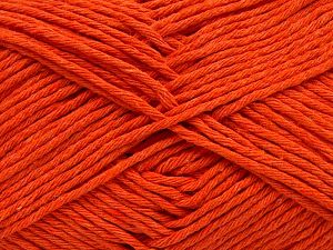 Composition 100% Coton, Orange, Brand Ice Yarns, Yarn Thickness 4 Medium Worsted, Afghan, Aran, fnt2-66814