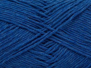 Composition 100% Coton, Brand Ice Yarns, Blue, Yarn Thickness 4 Medium Worsted, Afghan, Aran, fnt2-66816