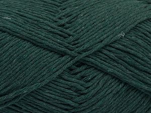 Fiber Content 100% Cotton, Brand Ice Yarns, Dark Green, Yarn Thickness 4 Medium Worsted, Afghan, Aran, fnt2-66817