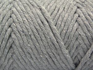 Fiber Content 100% Cotton, Light Grey, Brand Ice Yarns, Yarn Thickness 6 SuperBulky Bulky, Roving, fnt2-66827