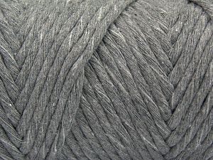 Fiber Content 100% Cotton, Brand Ice Yarns, Grey, Yarn Thickness 6 SuperBulky Bulky, Roving, fnt2-66828
