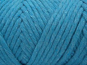 Fiber Content 100% Cotton, Turquoise, Brand Ice Yarns, Yarn Thickness 6 SuperBulky Bulky, Roving, fnt2-66835
