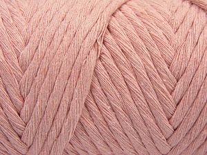 Fiber Content 100% Cotton, Brand Ice Yarns, Baby Pink, Yarn Thickness 6 SuperBulky Bulky, Roving, fnt2-66857