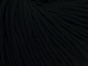 Fiber Content 50% Cotton, 50% Acrylic, Brand Ice Yarns, Black, Yarn Thickness 3 Light DK, Light, Worsted, fnt2-66898