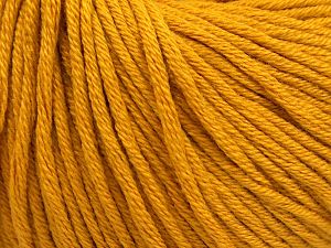 Fiber Content 50% Cotton, 50% Acrylic, Brand Ice Yarns, Gold, Yarn Thickness 3 Light DK, Light, Worsted, fnt2-66903